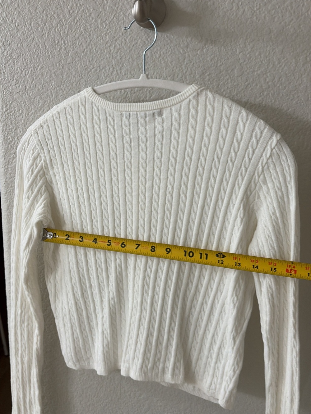 Brandy Melville Zoe Cable Knit Cardigan — White 🤍 - Picture 3 of 4